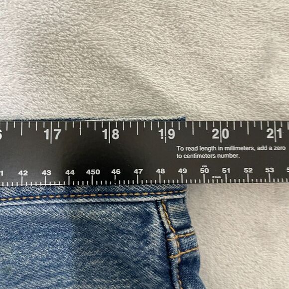 Levis 501XX Jeans Mens 36x34 (39x34) Blue Denim Button Fly 5 Pocket Distressed - Picture 12 of 14